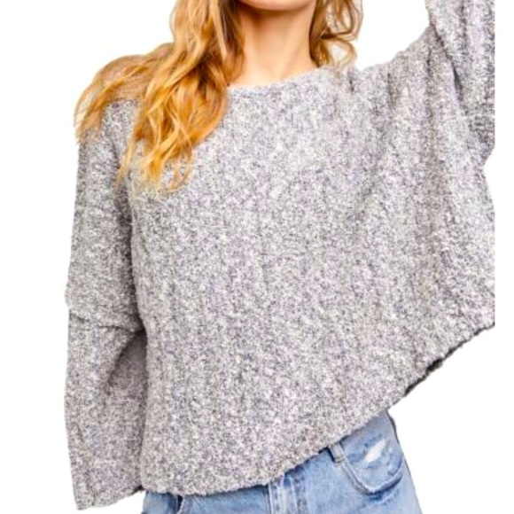 FREE People good day cropped oversized sweater - Picture 1 of 14